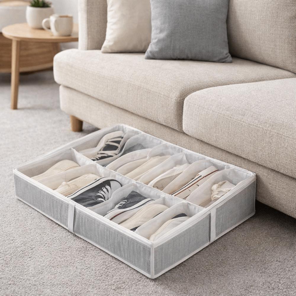 Large Capacity Shoes Storage Bag Non-woven Fabric Shoe Storage Bin Closet
