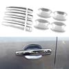 For Peugeot RCZ 2010 UP ABS Car Styling Chrome Side Door Handle Cover Trim & Door Bowl Cover 2011 2012 2013 2014 2015