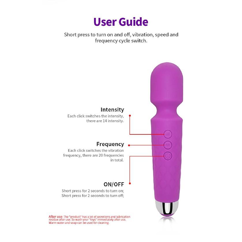 Powerful Magic Wand Vibrators for women G Spot Clitoris Stimulator Dildo Wand Massager Masturbator AV Stick Sex Toys for
