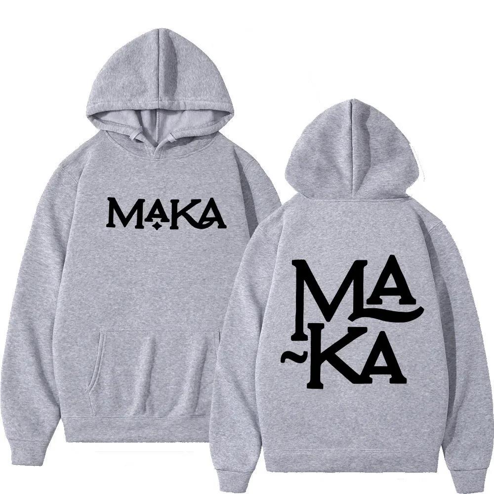 

Rapper Maka Logo Merch Hoodies Men Women Clothing Fashion Hip Hop Hooded Sweatshirts Aesthetic Vintage Popular Hoodie Unisex 3XL
