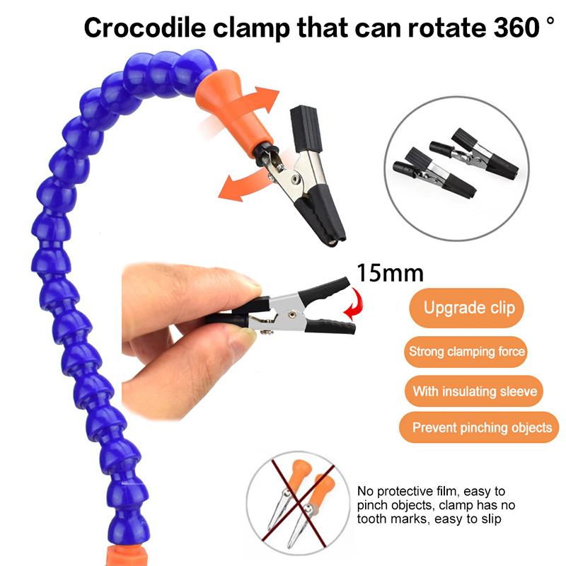 Multi Soldering Helping Third Hand Tool Table Clip Soldering Stand Welding PCB Holder Flexible Arm Soldering Tool