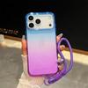Luxury Dopamine Gradient Color Clear Acrylic Case For IPhone 17 Air 16 15 14 Plus 13 12 Pro Max Shockproof TPU Bumper Hard Cover