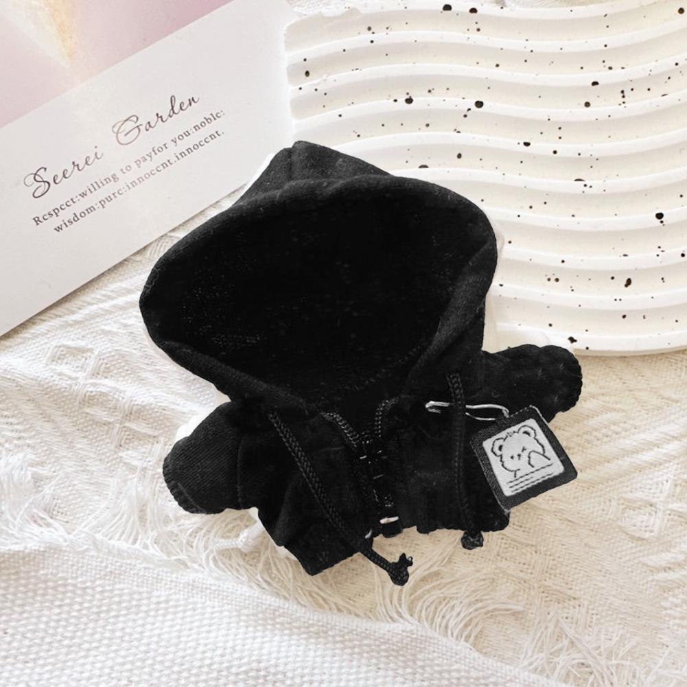 

Casual Hoodie for 17cm Dolls Cute Doll Clothes Fashion Sweatshirt Jacket Lovely Outfit Gifts for Doll Decoration Accessories чёрный