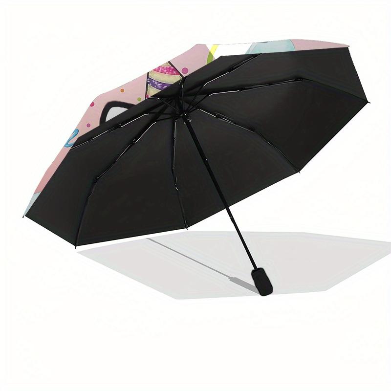 Hello Kitty, Balloons Automatic Open/Close Umbrella Cute Umbrella with Cute Design, Portable 3 Fold Compact Umbrella for Men & Women, Hallow