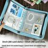 1 Set Candy Colors Convenient Large Capacity Photo Album Includes Sealed Bag Portable Multiple Sizes Multi-Function 25.3x18.5cm