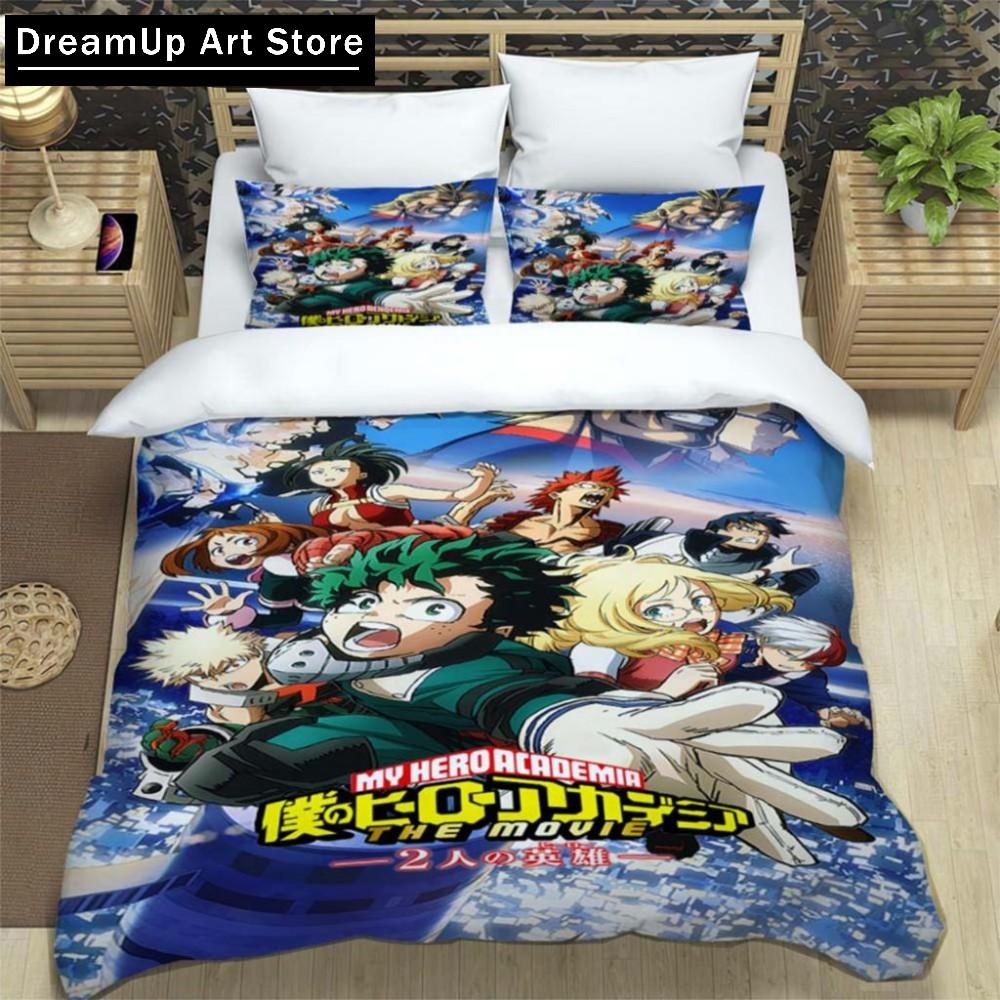 Anime My Hero Academia Cartoon Duvet Cover Bedding Set Bed Set Quilt Cover Twin Single Full Queen King Size Boys Adult