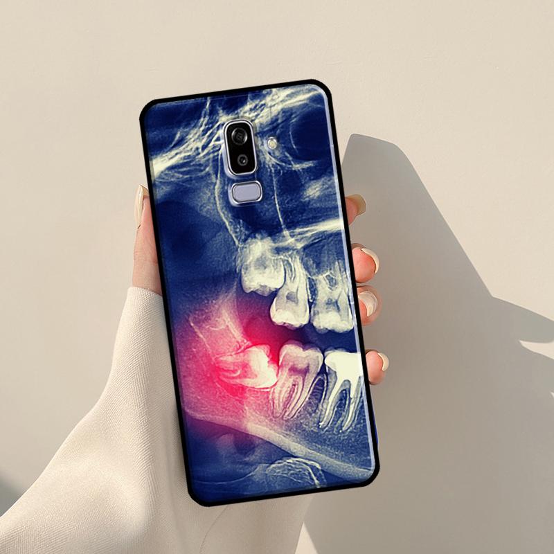 Dentist Tooth Pattern Case For Samsung Galaxy J1 J3 J7 J5 2016 A3 A5 2017 J8 A7 A9 J4 J6 A6 A8 Plus 2018 Cover