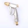 High Pressure Car Washing Water Gun, Garden Watering Tool, Copper Plated Aluminum Alloy Frosted Electroplating Water Gun Head