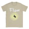 Men's T-Shirt Flowing Movie Cat Leisure Pure Cotton Tee Short Sleeve Cartoon Animated Movie T Shirts Crewneck Clothing Adult