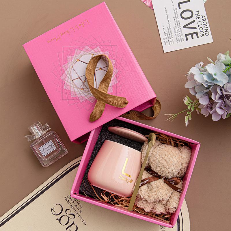 Creative Ceramic Cup Gift Box Business Gift Cup Opening Event Birthday Gift Souvenir Water Cup Set