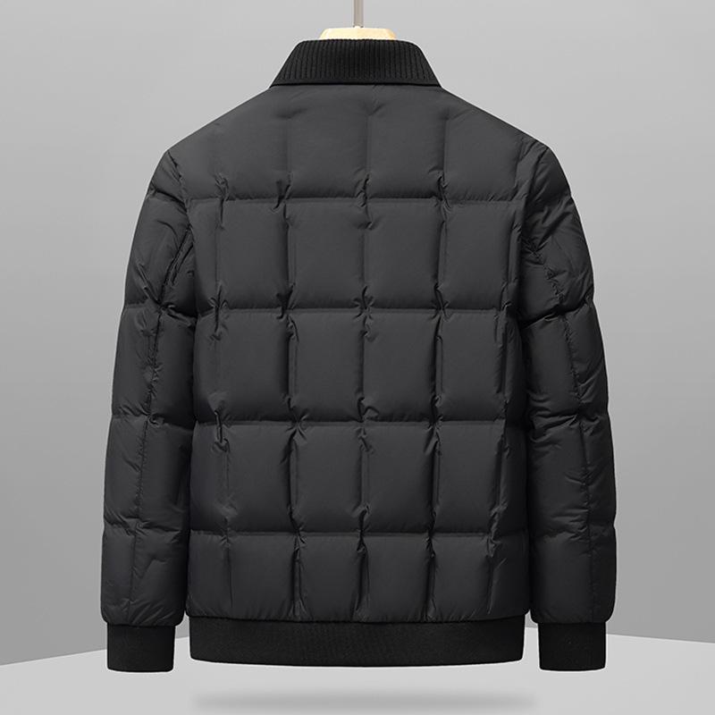 2025 Men's Versatile Lapel Down Jacket: Stylish & Warm Winter Outerwear for All Ages