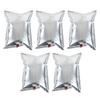 5Pcs Beverage Bags Liquid Waterproof BIB Wine Purse Refill Bag Aluminized 20L with Butterfly Valve