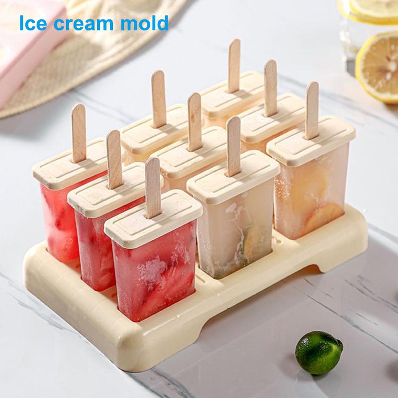 Flexible Silikon-Eis am Stiel-Formen, leicht zu lösen, BPA-frei, wiederverwendbar, Eisbereiter für die Heimküche, DIY-Snack