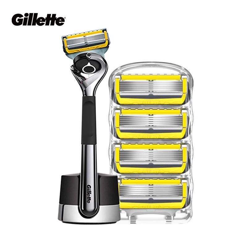 

Бритва Gillette Fusion5 ProGlide Shield (1 ручка, 5 сменных блоков, магнитная подставка)