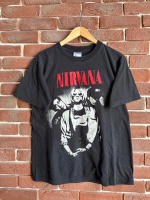 Vintage 90er Nirvana Kurt Cobain Grunge Band T-Shirt Grail M Unisex T-Shirt