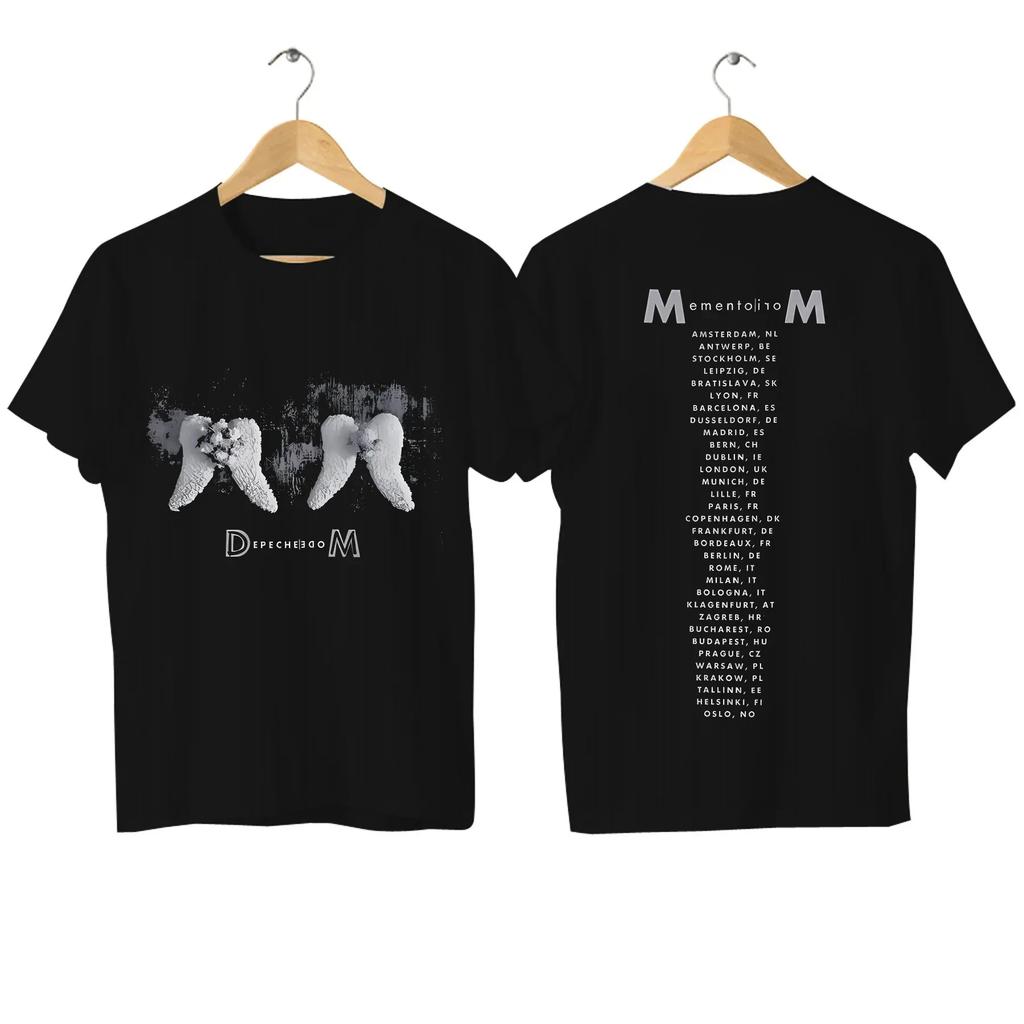 Nova Camiseta Casual Masculina Depeche Memento Mori Moda Camisa Estampada Top Esportivo Oversized Confortável Respirável Streetwear 2025 Camiseta