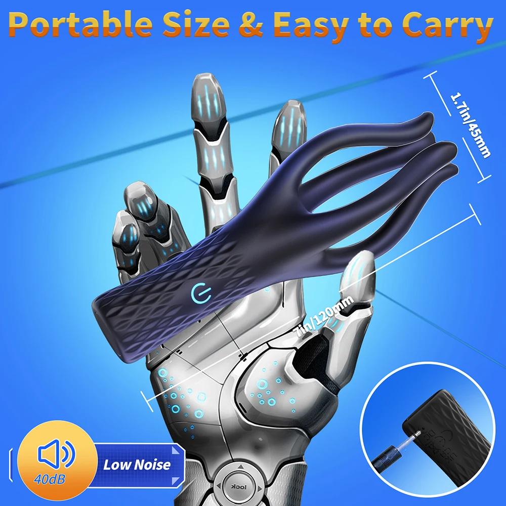 Sex Glans Trainer Penis Massage Male Masturbator 10 Speed Vibrating Glans Vibrator Sex Toys for Men Lasting Delay Endurance Exer