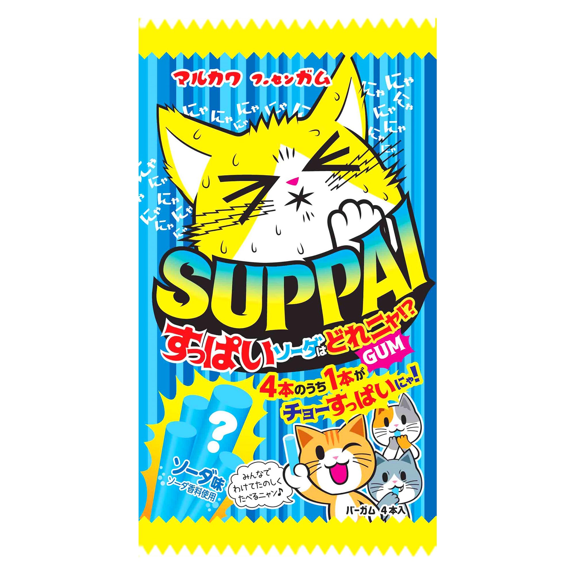 

Marukawa Seika Sour Soda Nya Gum 4 бутылки по 20 штук