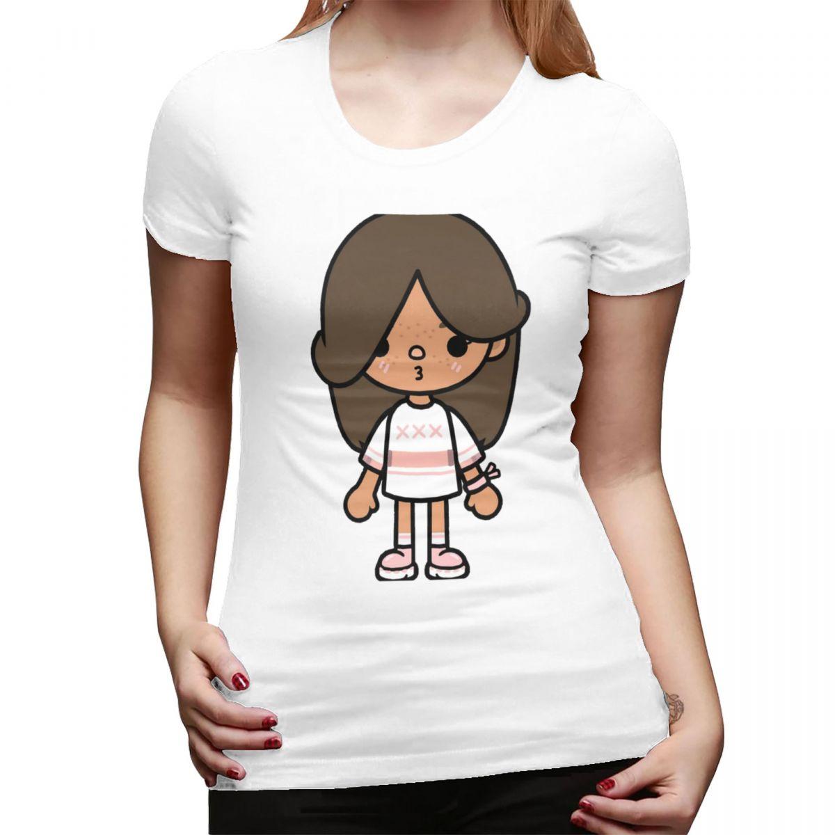

Toca Life Box Toca Boca Cute TShirt for Women Round Neck Streetwear T Shirts Womens Tees Short Summer Clothes Tops S