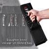 Chef Knife Bag Cleaver Knives Black Canvas Roll Bags Scabbard Portable Storage Carry Organizer Kitchen Tools Knives Holder