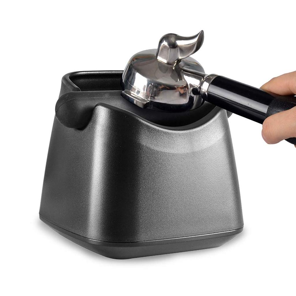 Espresso Knock Box, a square ABS knock box for removing coffee grounds after brewing. A dedicated trash can for coffee grounds. Ideal for commercial