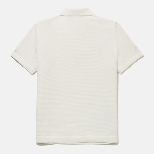 DESCENTE Women'S Dualis Knit Polo Short Sleeve T-Shirt Ivory Sr122Dps34