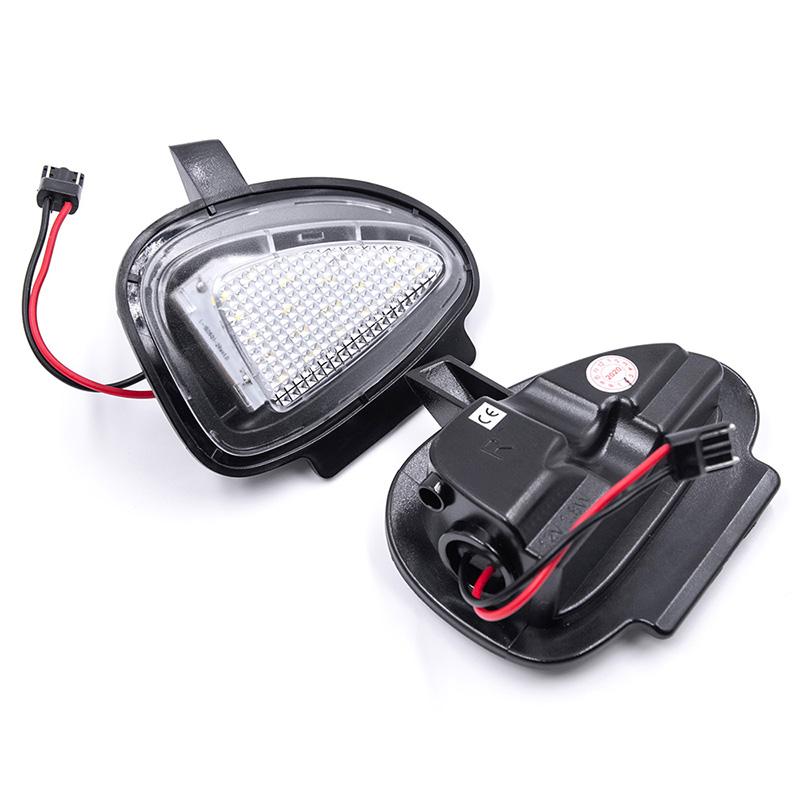 1Pair Direct Fits Led Under Side Mirror Puddle Lights For VW GTI Golf MK6 6 MKVI C45 White Led Lights