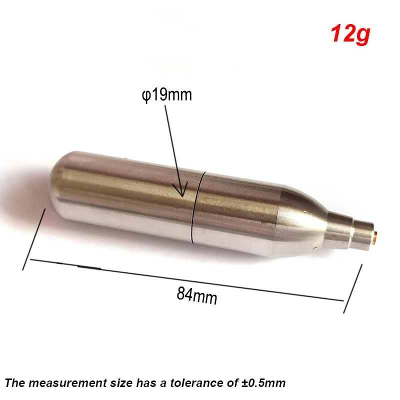 Refillable Co2 Cartridge 3/8-24UNF Threaded for Home Homebrew Soda Beer Brewing Juice Ball Rechargeable Reusable Life Vest Tire