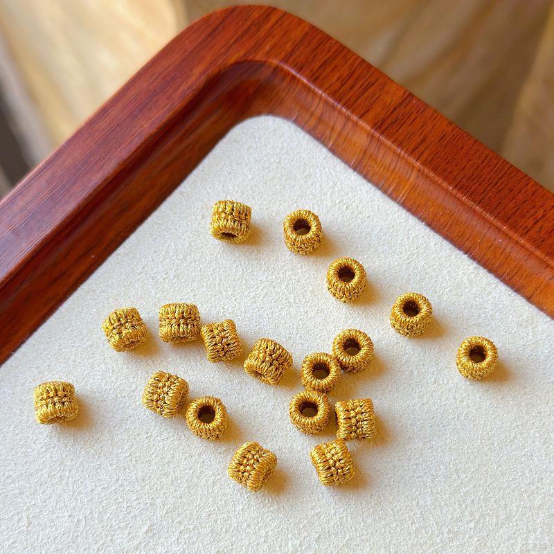 

Bird Head Knot Coil Hand-Woven Aperture 3mm Pure Color DIY Bracelet Necklace Accessories Straight Threading Coil Gold thread one