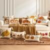 Rustic Style Throw Pillow Cover Pumpkin Tufted Plush Pillow Covers New Cushion Cover  Fall Decor