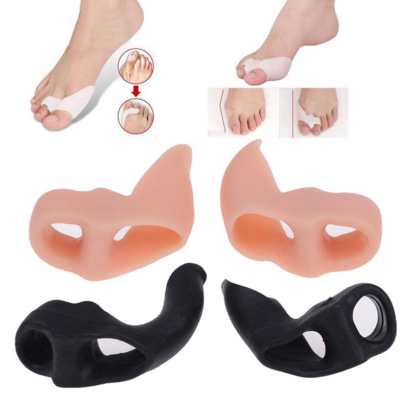 2Pcs Silicone Gel Bunion Toe Separator Corrector Hallux Valgus Guard Foot Care