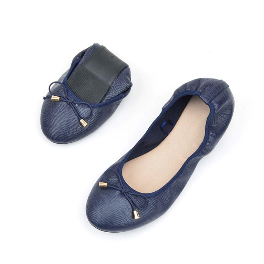 Thread PU Ballet Shoes Shallow Mouth Soft Sole Flat Shoes Chicken Rolls Dance Shoes  Gymnastics