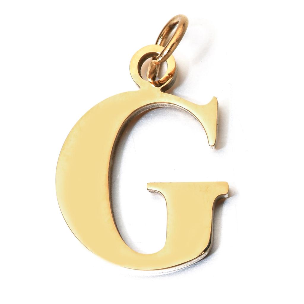 Handmade Stainless Steel English Letter Pendant - Non-Fading Charm
