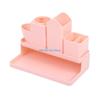 Plastic Stationary Storage Box Multifunctional Combination Pen Holder for Home Bedroom Dormitory Cosmetic Rack D57B