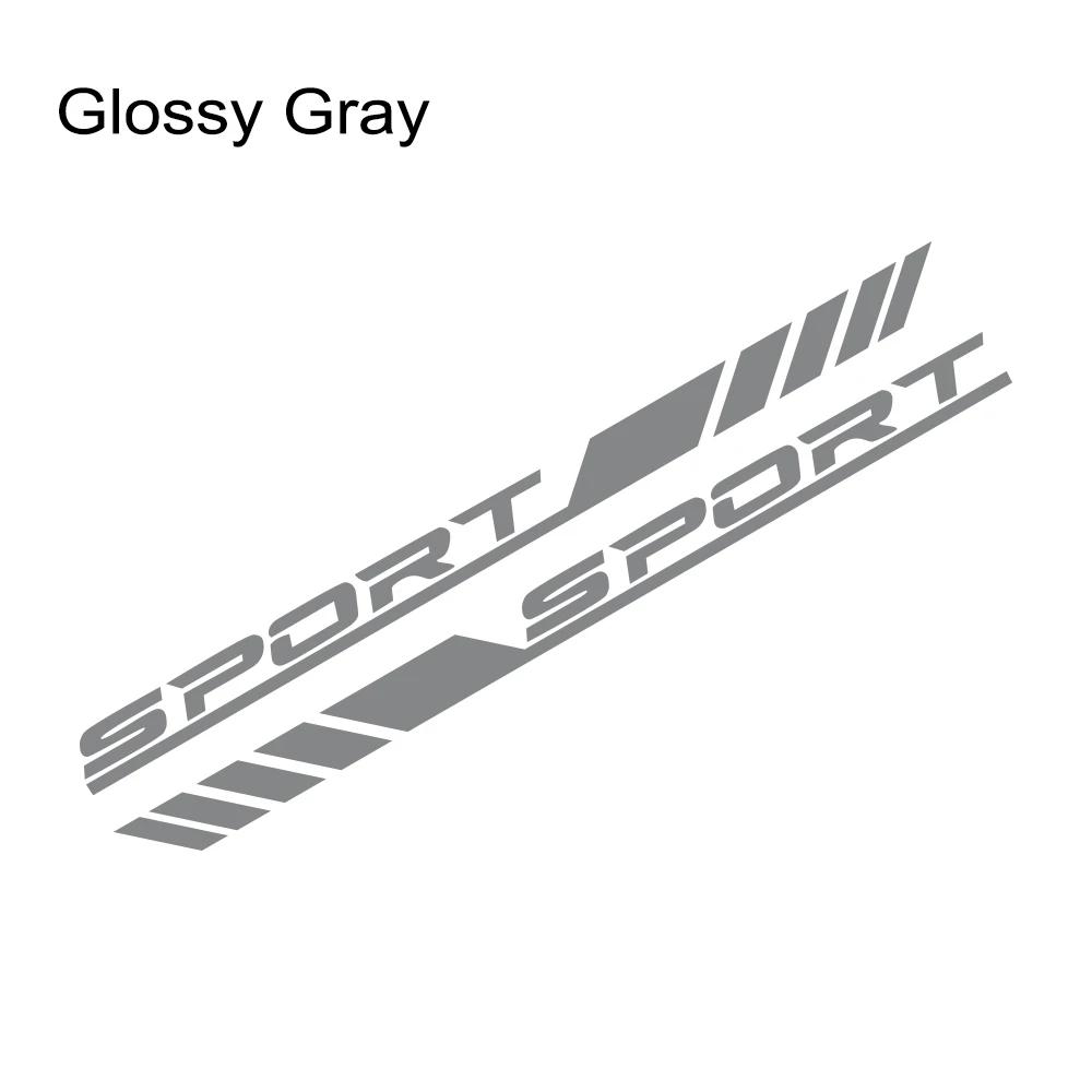 2PCS Car Door Side Skirts Stickers Sport Racing Car Vinyl Decals Waterproof Auto Body Styling Decoration Stickers Accessories