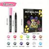 Pet Nail Polish For Dogs Or Cats, Easy Application Dog Nail Polish, Fast Dry Dog Polish-12colors