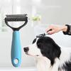 Professional Double-Sided Pet Grooming & Deshedding Comb – Stainless Steel Undercoat Rake for Effective Loose Hair Removal and Daily Pet Care