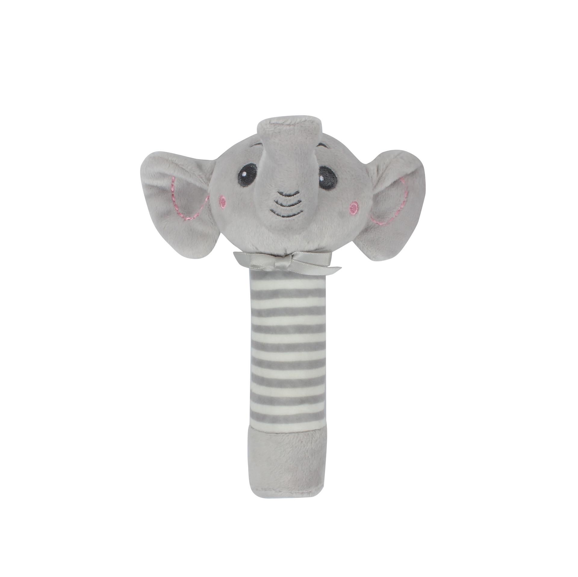 BBSKY Cartoon Animal Baby Handbell Toy with Squeaker Sound