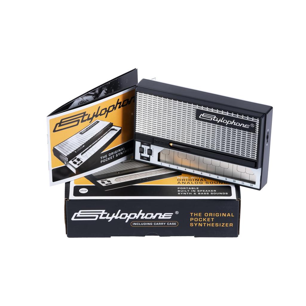 Stylophone with Official Carrying Case Stylophone Synthesizer Electronic Musical Instrument Portable Synthesizer Retro Sound Analog Synthesizer [Sole