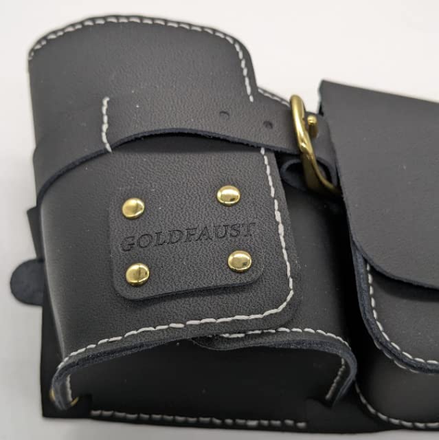 GOLDFAUST Genuine Leather Engine Side Bags for Honda Rebel MC49 Engine Tool Drink Small Item Engine Custom Parts MC49, 250cc, 500cc, REBEL, Cover,