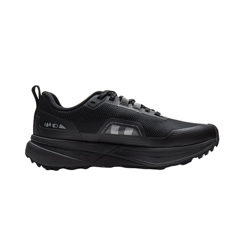 Li Ning Outdoor CF Tracing, Inter Industry Cushioning Abrasion Resistant Rebound Low top Hiking Shoes Unisex Black AHCV037-16