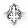 New European and American Copper Geometric Hollow Cross Ring Opening Adjustable Jewelry
