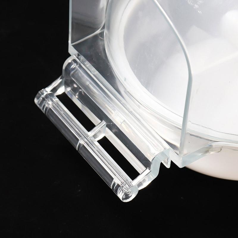 Parrot Bathtub For Cage Pet Bird Bath Tub Screw On Parrot Bath Tub Parrot Shower Box Transparent Bathing Tub