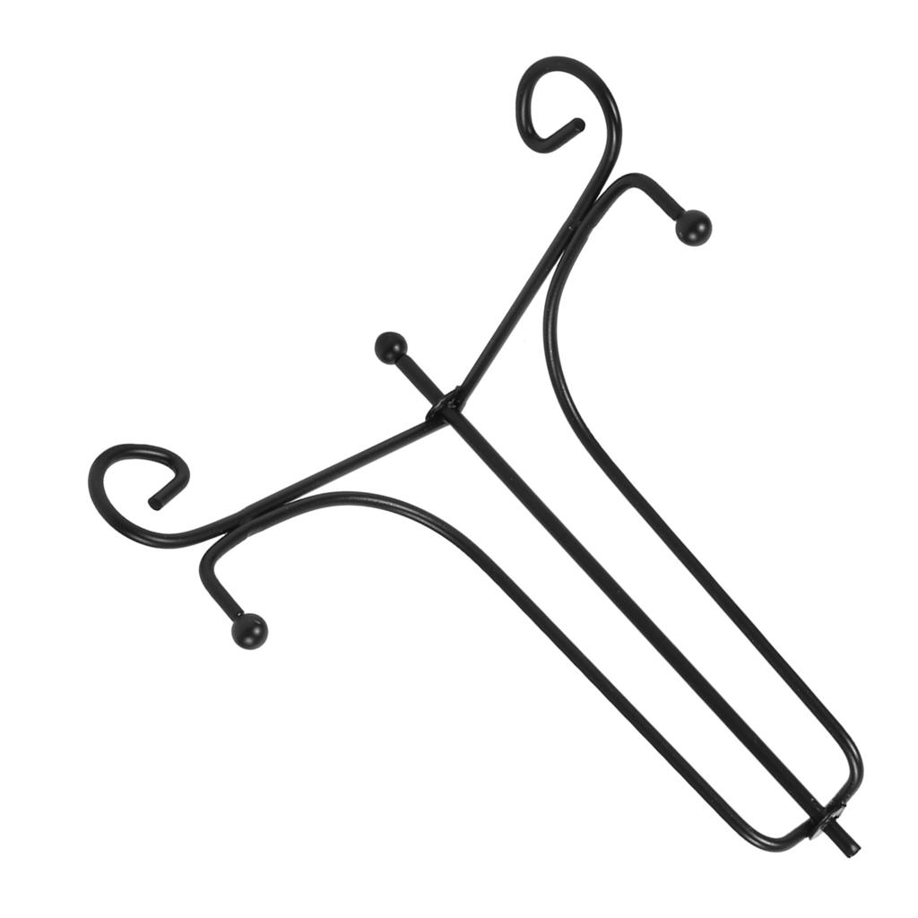 1 Pcs 4    12  Iron Easel Classic Display Stand Bowl Plate Photo Frame Book Artwor Black