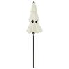 vidaXL Sonnenschirm mit Aluminium-Mast 3-lagig Sandfarbe 2 m