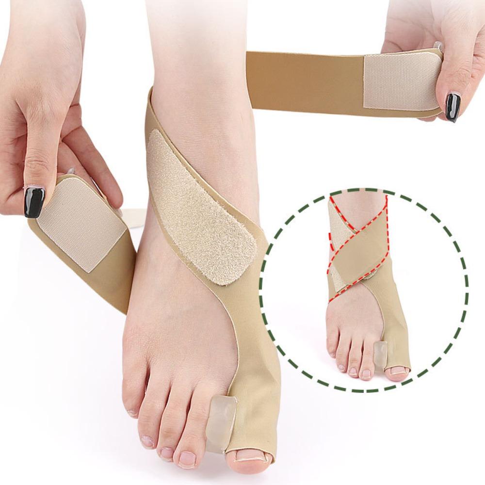 1PCS Toe Separator Hallux Valgus Bunion Corrector Orthotics Feet Bone Thumb Free Adjuster Correction Pedicure Socks Straightener