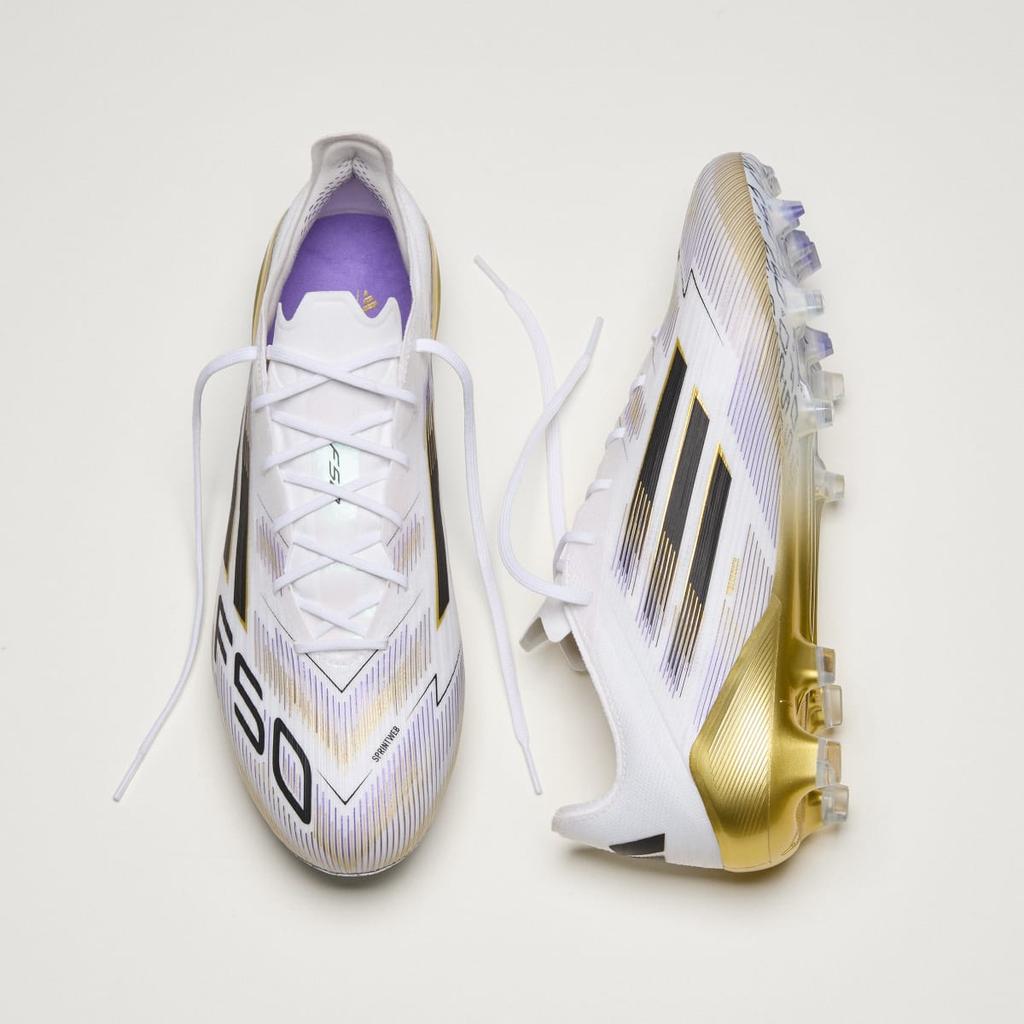adidas F50 ELITE FG JH7617 Unisex Performance Sports Shoes Cloud White / Core Black / Gold Metallic