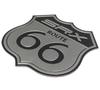[Cat fight] Aluminum Emblem U.S. Route 66 Retro Sticker (SRX
