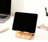 Desktop Lazy Stand Charging Dock for Phones & Tablets, Creative Christmas Gift, Perfect for Short Video Viewing, Bamboo-Wood