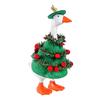 Christmas Goose Costume Felt Fabric Seasonal Goose Figurines Costume Handmade Festive Outfit Table Desk Decoration